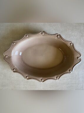 Juliska Berry & Thread Cappuccino Brown Large Oval Baker